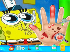 Spongebob Hand Doctor Game Online - Hospital Surge